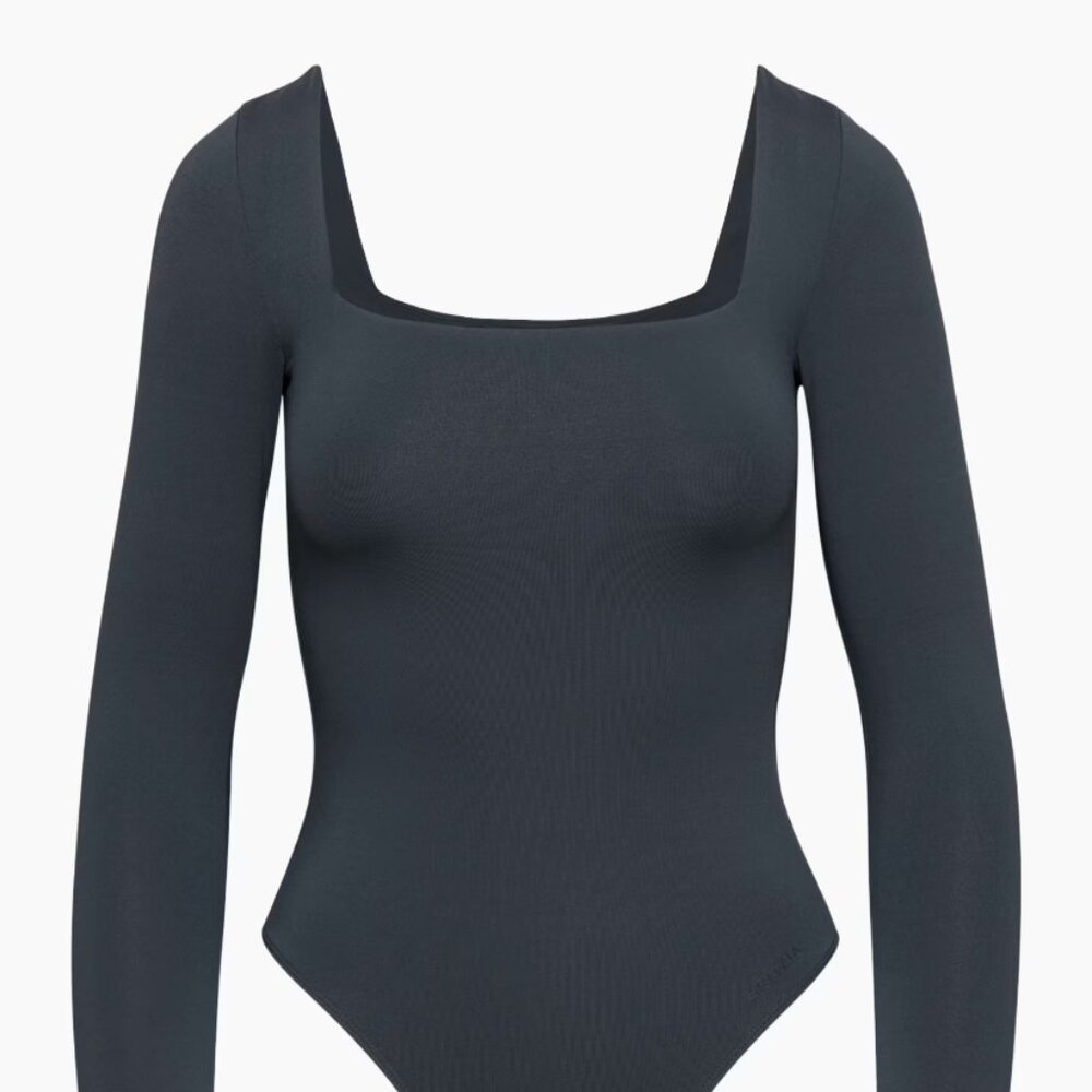 EUC Aritzia Bodysuit in Elegant Charcoal